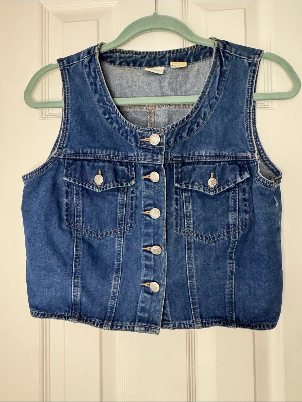 Vintage 90s GAP Denim Vest in Excellent Condition